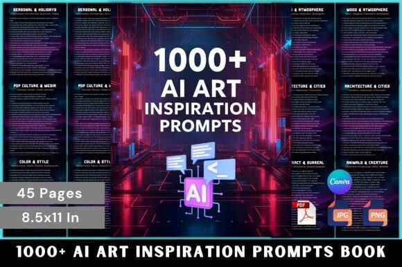 Download 📘1000+ AI Art Inspiration Prompts Book - Premium Resources