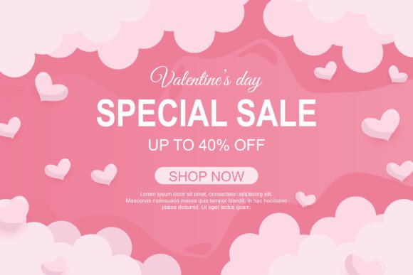 Download Valentine's Day Sale Background Design - Design Collection