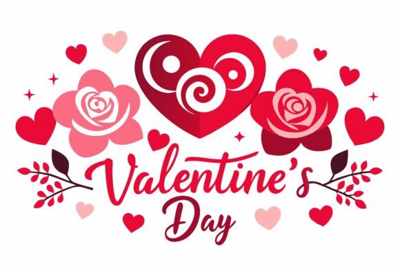 Download Elegant Happy Valentine's Day Design Wit - Design Collection