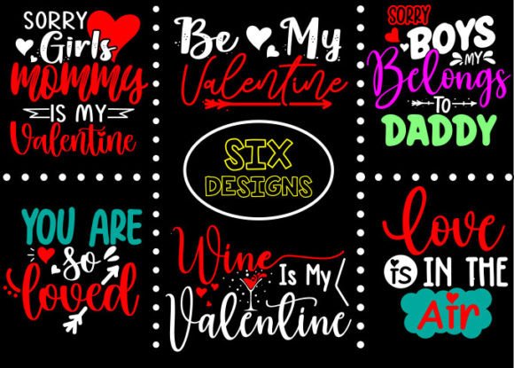 Download Valentine Bundle T Shirt Designs - Design Collection