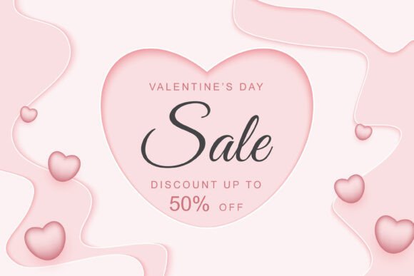 Download Valentine's Day Sale Background Design - Design Collection