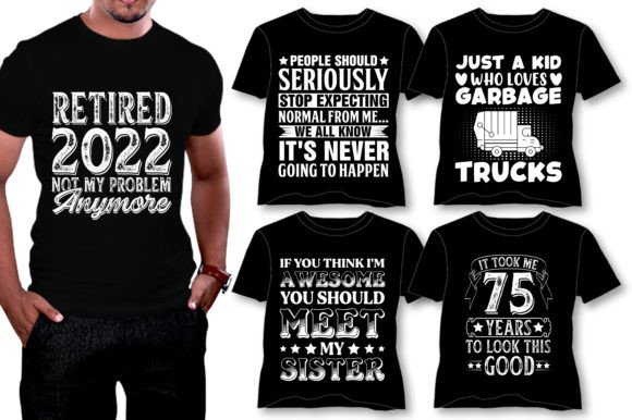 Download Vintage Typography T-Shirt Design Bundle - Design Collection
