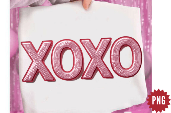 Download Faux Embroidery Pink XoXo PNG Design - Design Collection