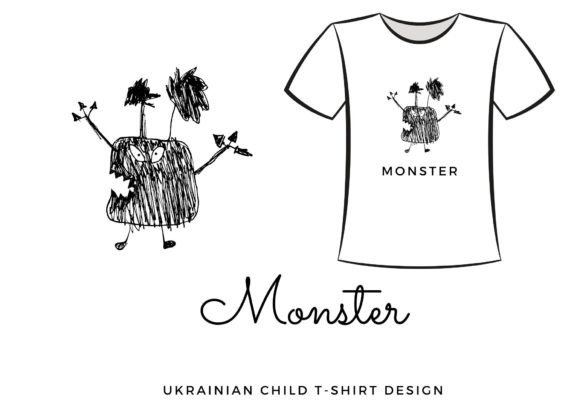 Download Ukrainian Child Art T-shirt Funny Design - Design Collection