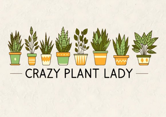 Download Crazy Plant Lady T-Shirt Design - Design Collection