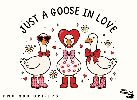 Download Valentine Just a Goose in Love Cute PNG - Cute Collection