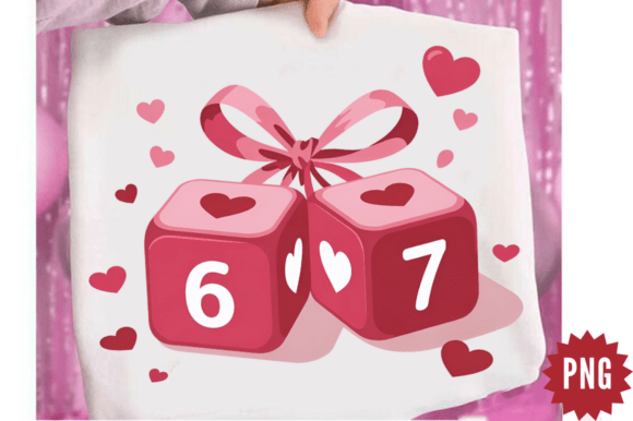 Download Preppy Six Seven Valentine PNG Design - Design Collection