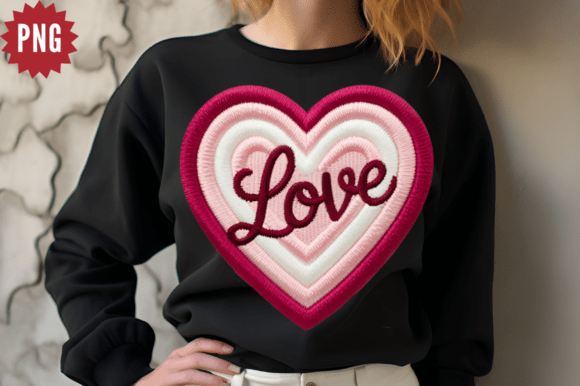Download Faux Yarn Valentine Heart PNG Design - Design Collection