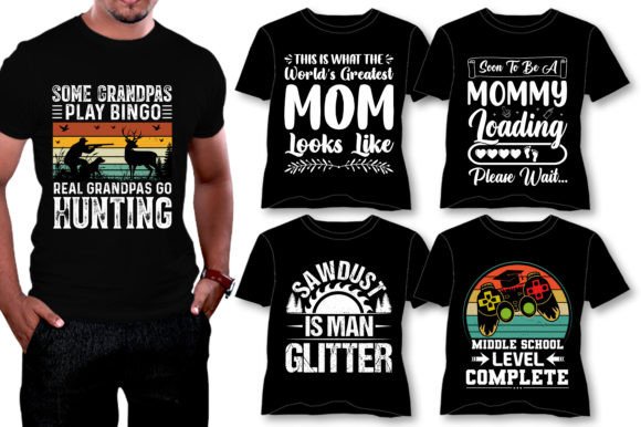 Download Vintage Typography T-Shirt Design Bundle - Design Collection