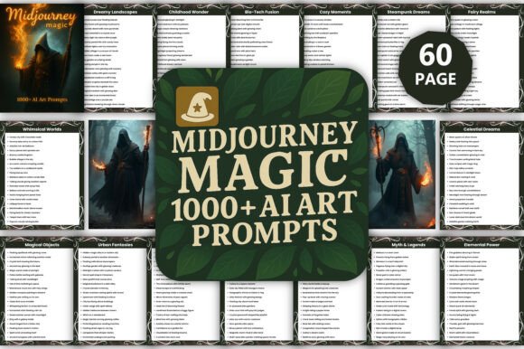 Download Midjourney Magic: 1000+ AI Art Prompts - Premium Bundle