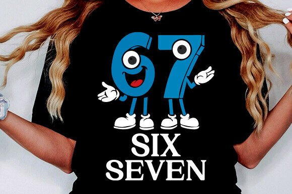 Download 67 Cartoon Number SVG,Cute Six Seven PNG - Cute Collection