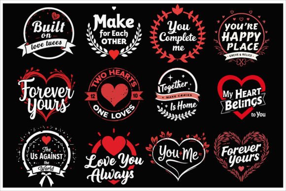 Download Valentine's Day T-Shirt Design Bundle - Design Collection