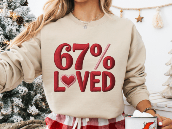 Download Faux Crochet Six Seven Valentine Design - Design Collection