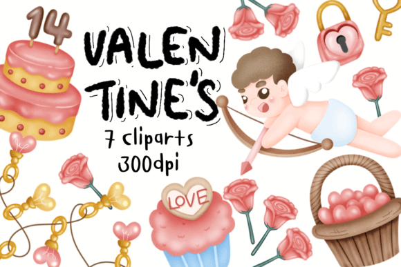 Download Cute Valentine’s Clipart Free 3 Patterns - Cute Collection