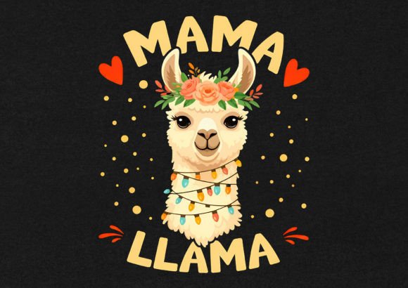 Download Mama Llama T-Shirt Design - Design Collection