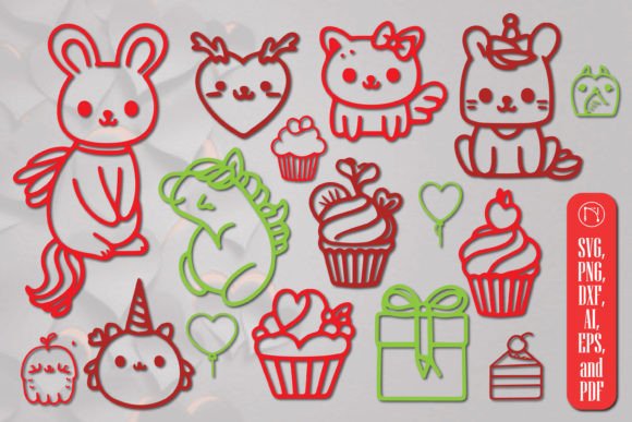 Download Cricut Valentine Animal SVG Bundle - Cricut valentine Collection