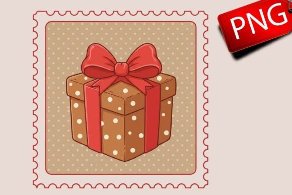 Download Christmas Postage Stamps PNG, Cute Retro - Cute Collection