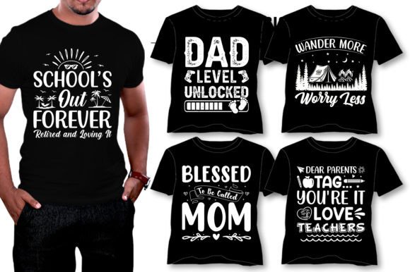 Download Vintage Typography T-Shirt Design Bundle - Design Collection