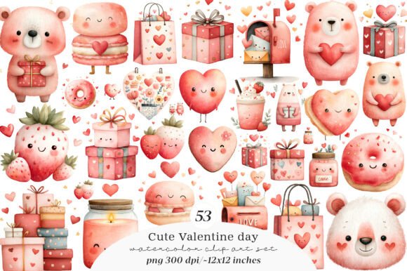 Download Cute Valentine Clipart PNG - Cute Collection