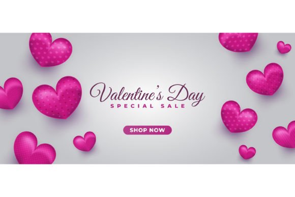 Download Valentine's Day Sale Banner Design - Design Collection