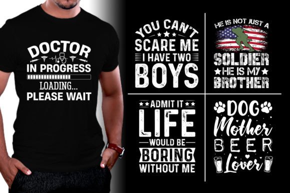 Download Vintage Typography T-Shirt Design Bundle - Design Collection