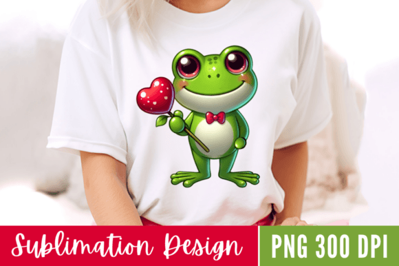 Download Valentine Frog PNG Clipart Design - Design Collection