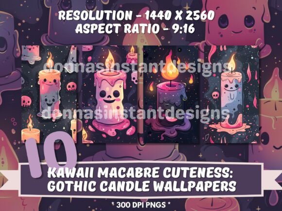 Download 10x Cute Macabre Candle Wallpapers - Cute Collection