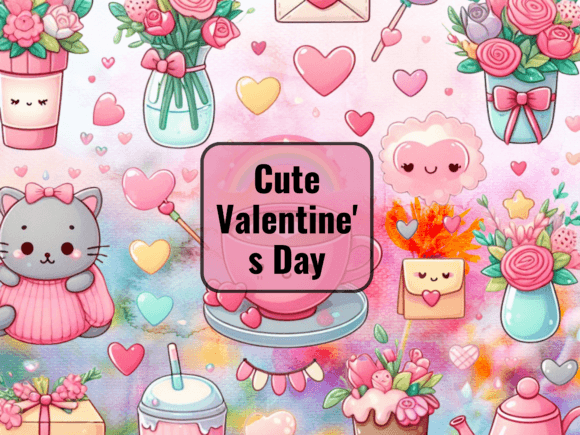 Download Cute Valentine's Day Png Bundle - Cute Collection