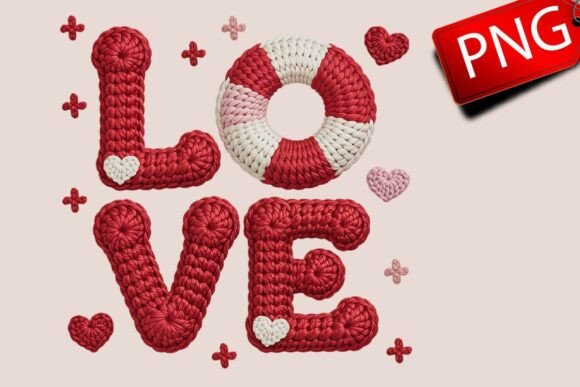 Download Cozy Crochet LOVE Sublimation Design - Design Collection