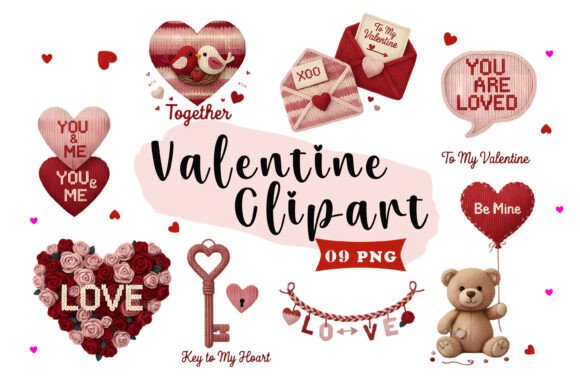Download Cute Valentine Clipart Set – Teddy Bears - Cute Collection