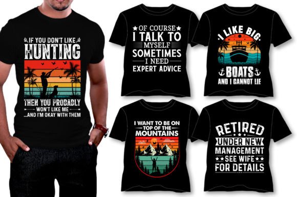 Download Vintage Typography T-Shirt Design Bundle - Design Collection