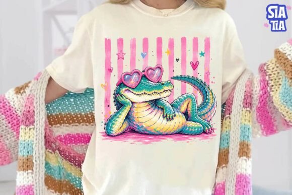 Download Cute Alligator Valentine PNG Clipart - Cute Collection